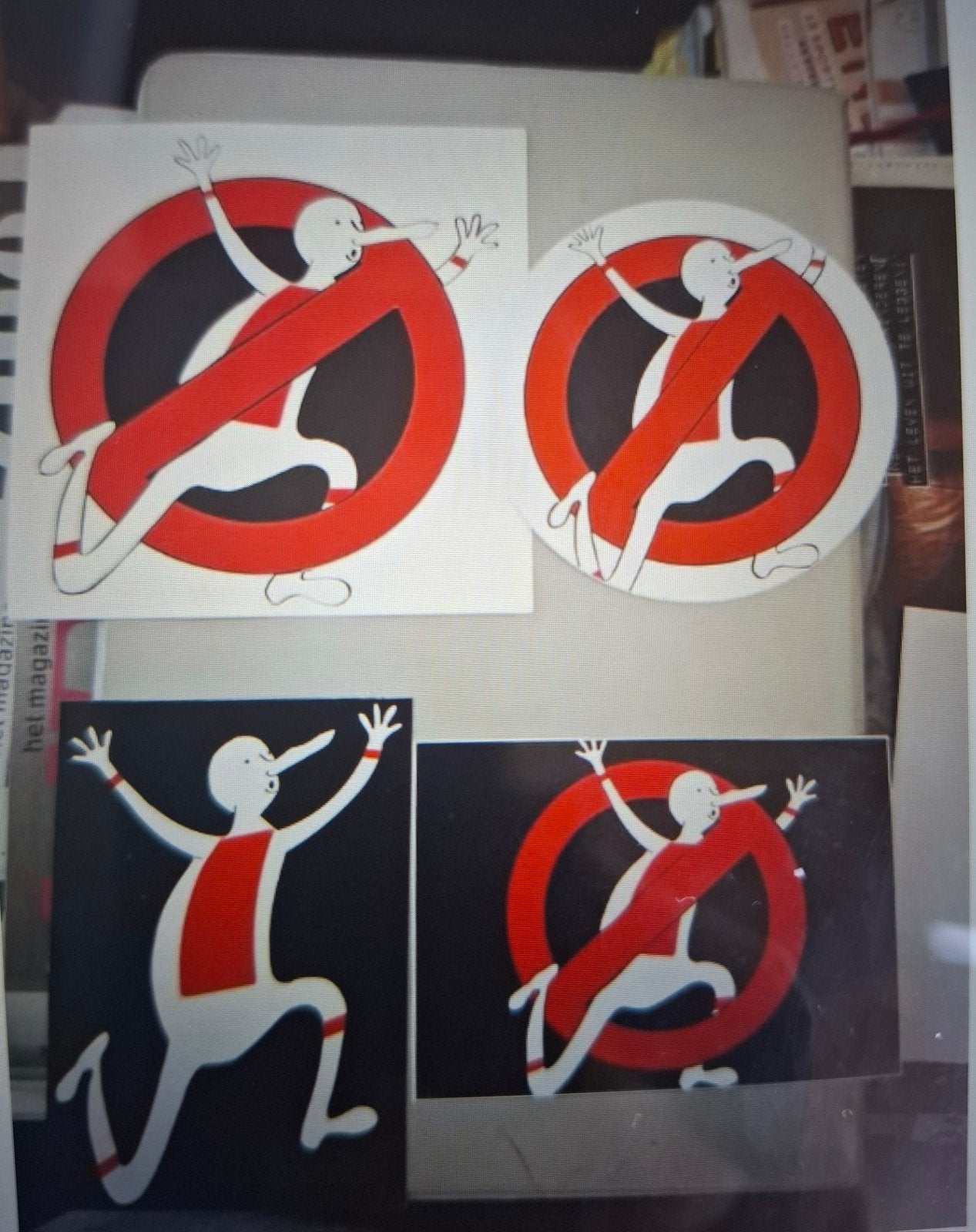4 x Verboden voor....., Ophalen of Verzenden, Nieuw, Sport