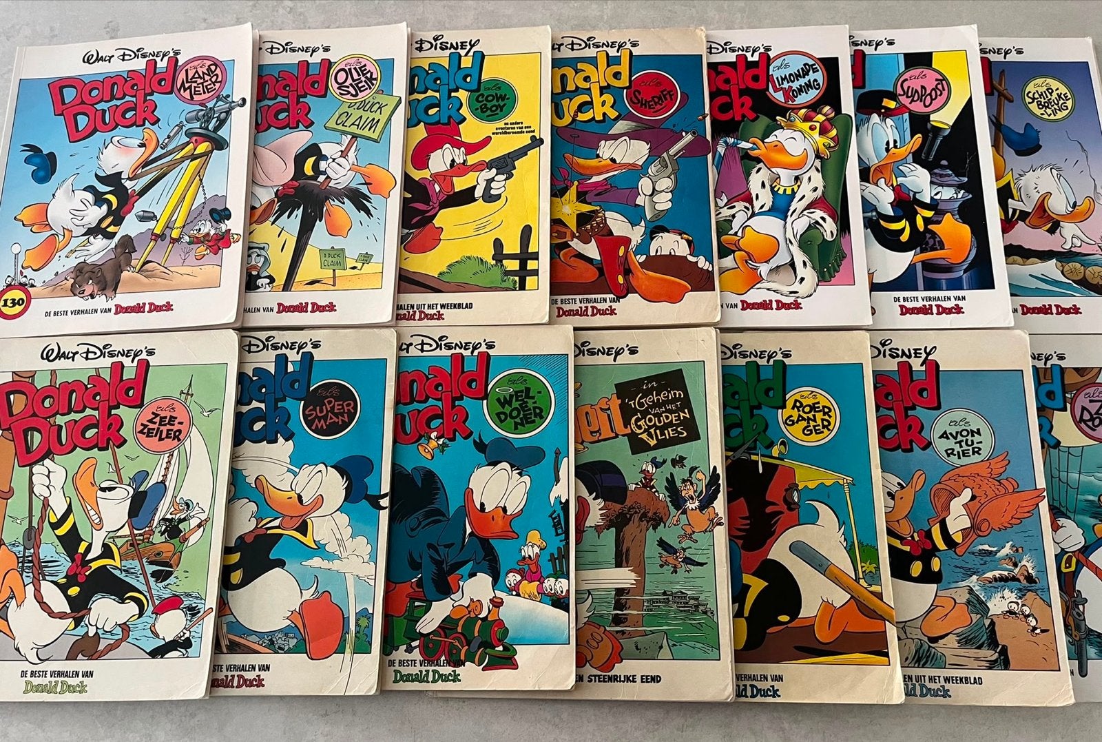 Donald Duck stripboeken - 14 stuks, Meerdere stripboeken, Ophalen, Gelezen