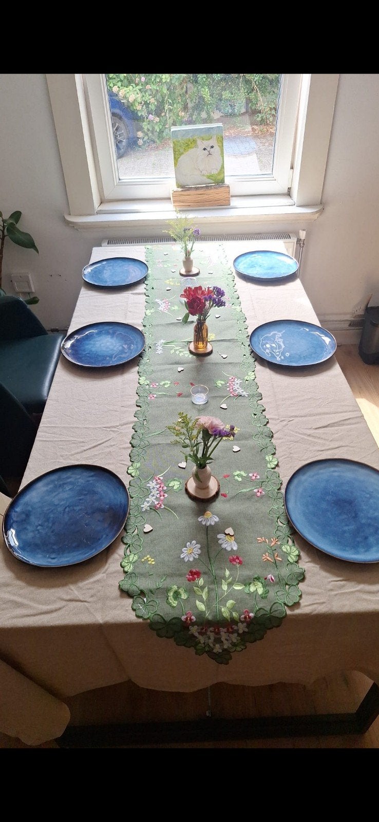 eet tafel doeken met lopers, Ophalen of Verzenden, Katoen, Beige, Rechthoek