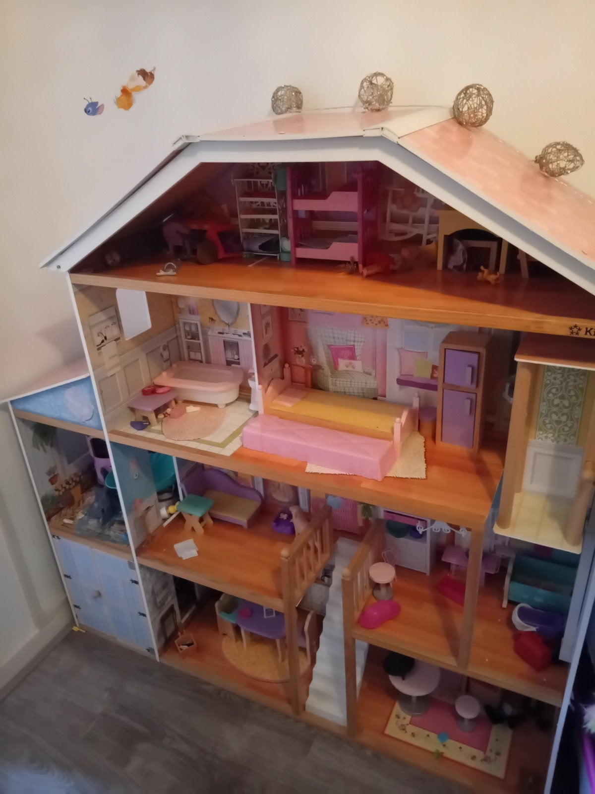 Groot Barbie Huis met Lift - 130x130 cm, Ophalen of Verzenden, Poppenhuis