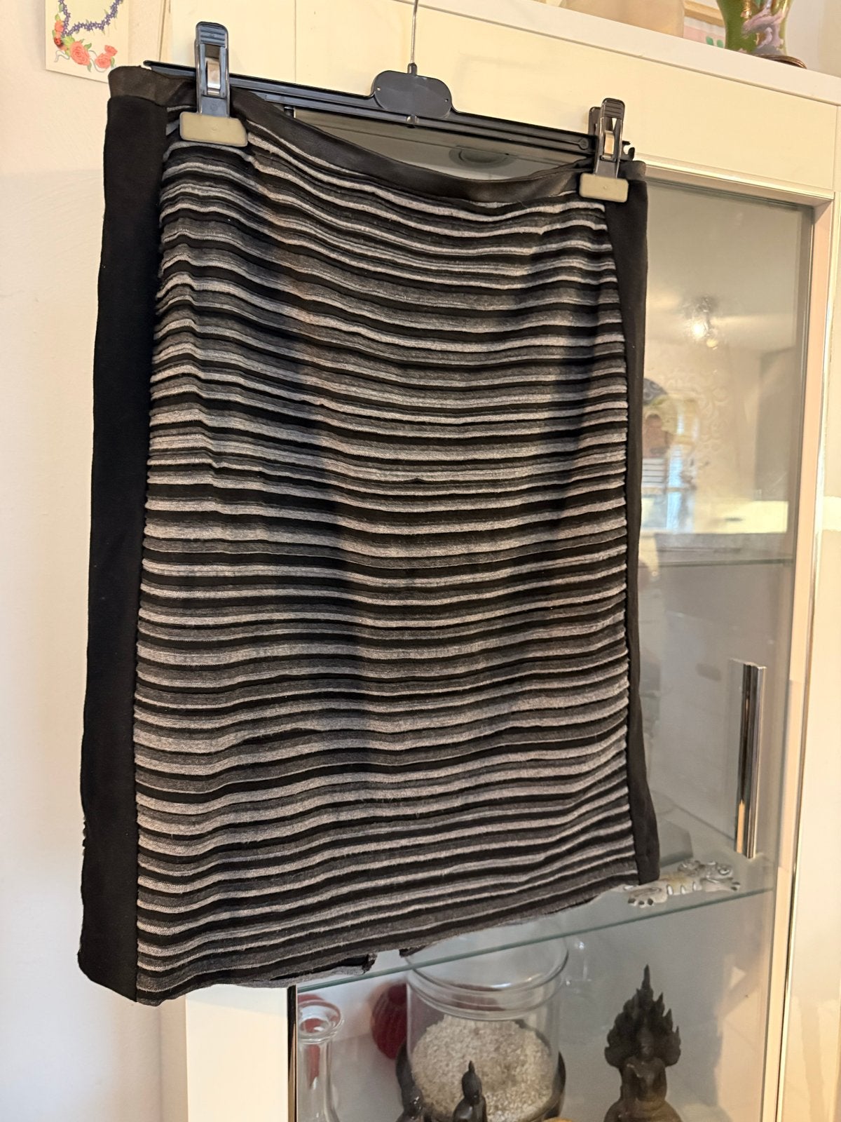 Gerry Weber gestreepte rok, maat 40, Kleding | Dames, Rokken, Maat 38/40 (M), Zwart, Ophalen of Verzenden, Zo goed als nieuw