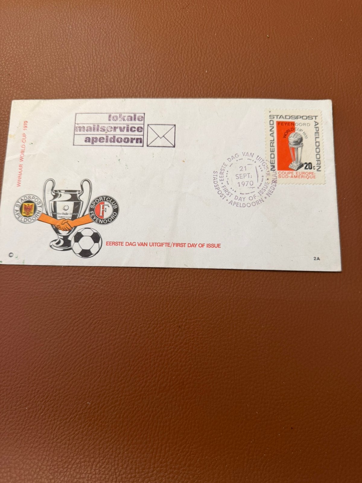 Postzegels Feyenoord Europa cup  1970, Ophalen of Verzenden, Onbeschreven, Nederland