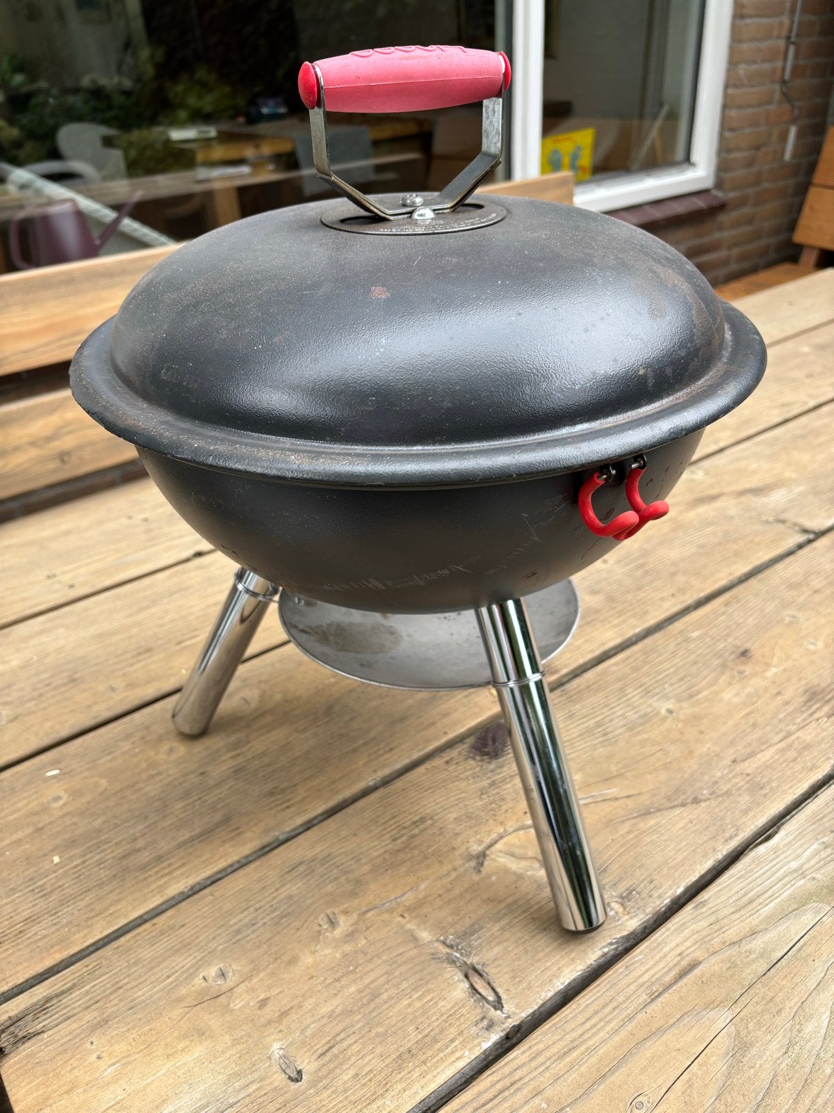 Bodum BBQ - Draagbare Houtskoolbarbecue - Ø 40 cm, Ophalen, Gebruikt
