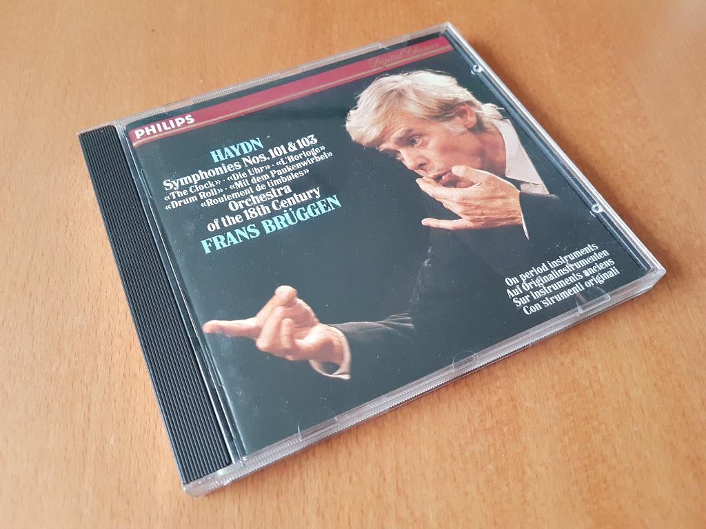 HAYDN: Symf No 101 (Uhr) en 103 (Pauken) BRUGGEN - (Philips), Cd's en Dvd's, Cd's | Klassiek, Gebruikt, Orkest of Ballet, Classicisme