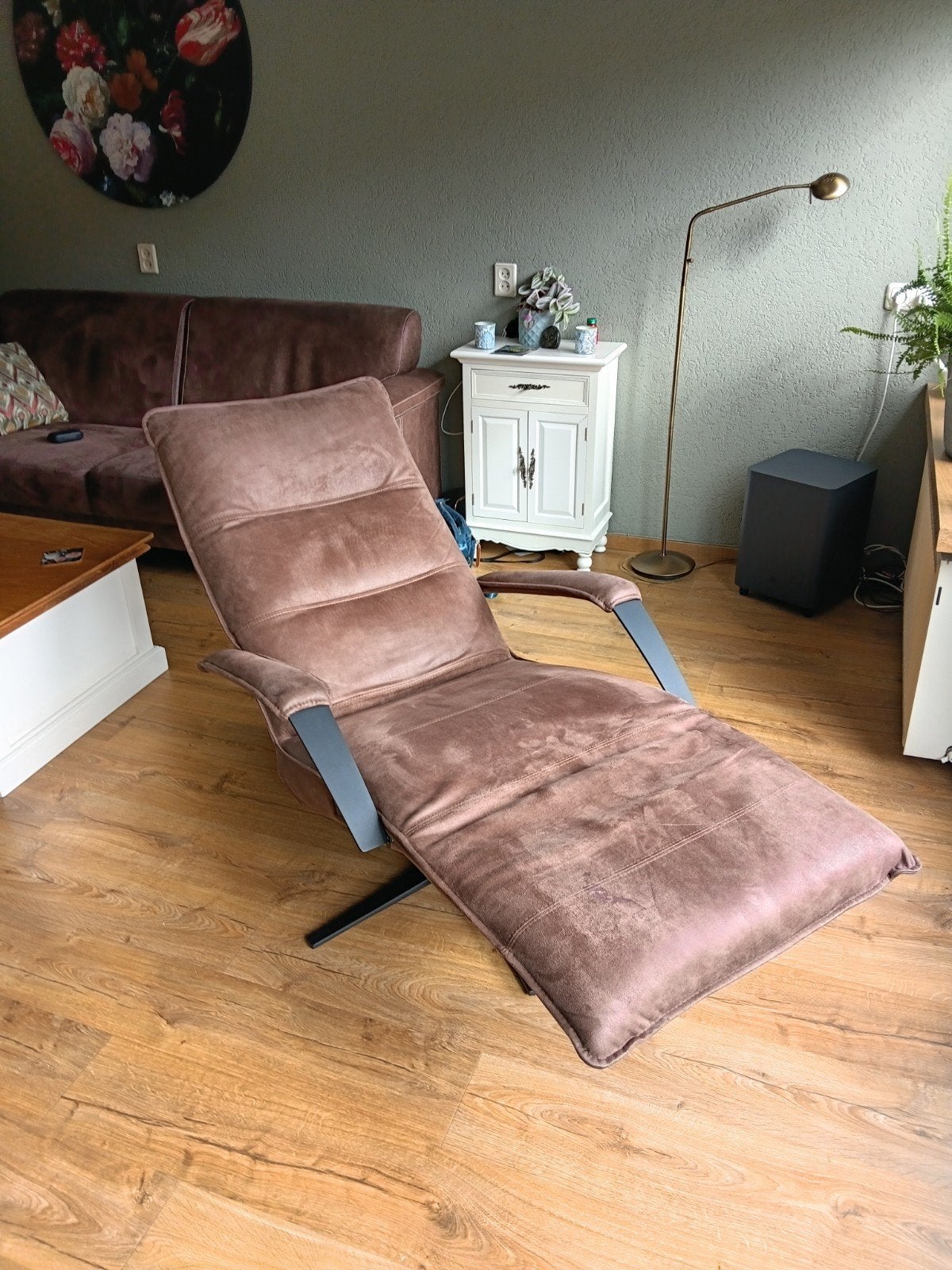Te koop z.g.a.n. Electrische Relaxstoel/Fauteuils ( Accu ), Ophalen, 75 tot 100 cm, Zo goed als nieuw, Modern/Klassiek
