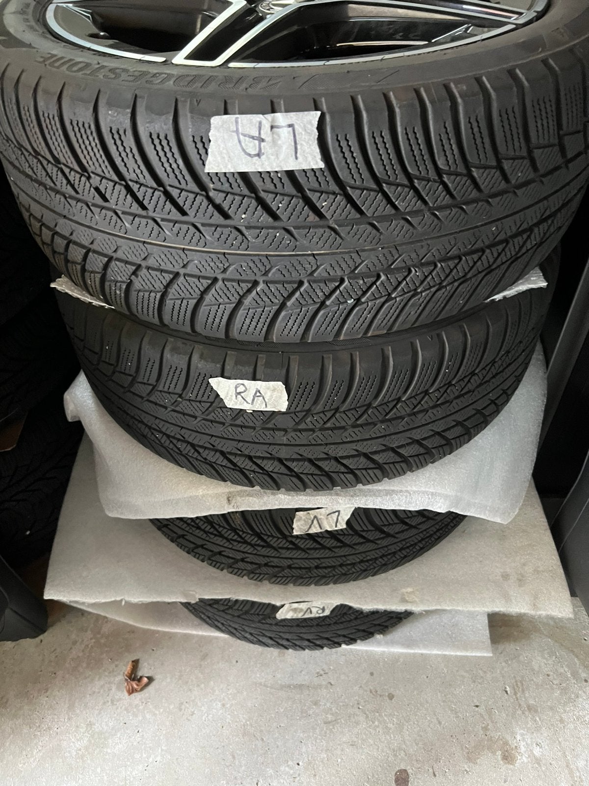 18inch mercedes velgen winterset W246/W247 6mm profiel, Ophalen, 18 inch, Velg(en), Overige