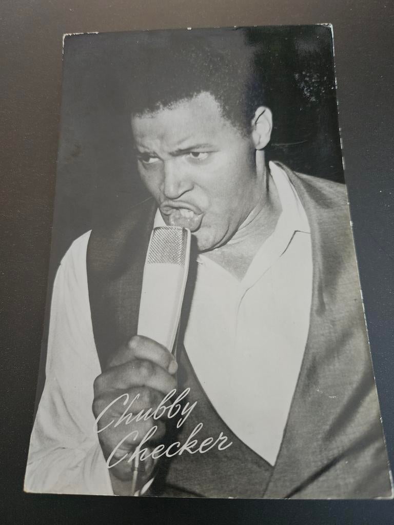 Fanfoto Chubby Checker begin jaren 60, Ophalen of Verzenden