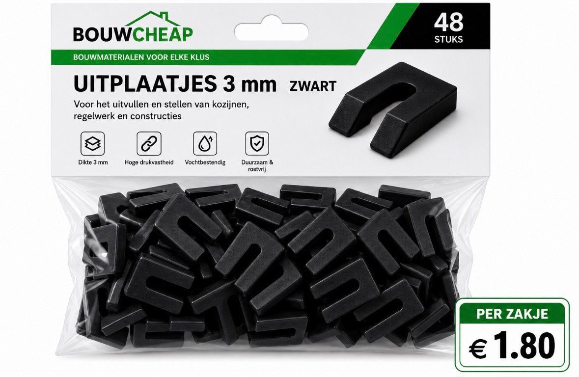 Uitvulplaatjes in klein verpakking, Ophalen of Verzenden, Nieuw, Minder dan 50 mm