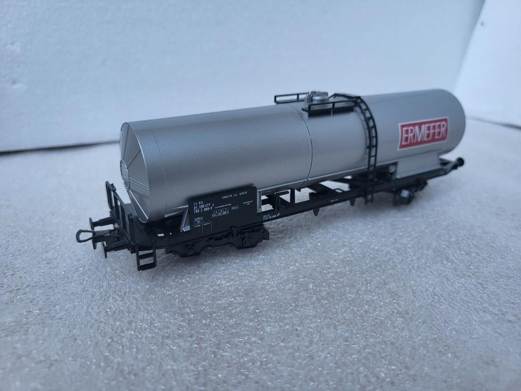 Liliput 255 58, Zilveren ERMEFER Kesselwagen, Gelijkstroom, Wagon, Ophalen of Verzenden, Zo goed als nieuw
