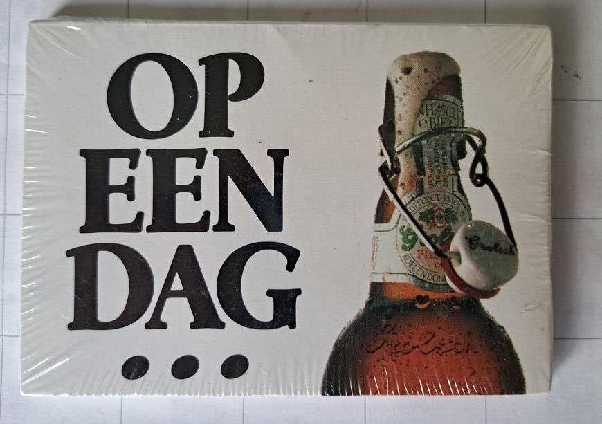 Grolsch Pilsner Memobriefjes Op een dag ..., Ophalen of Verzenden, Nieuw, Reclamebord, Plaat of Schild, Grolsch