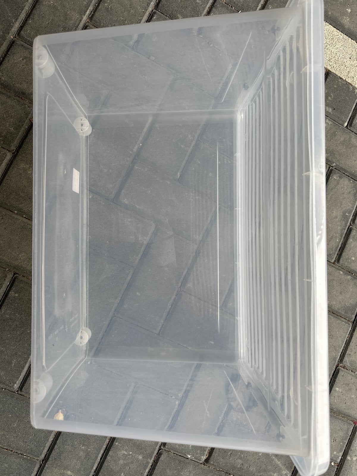 Opbergbox 60 liter met deksel - Zo goed als nieuw, Ophalen of Verzenden, Zo goed als nieuw, Kunststof