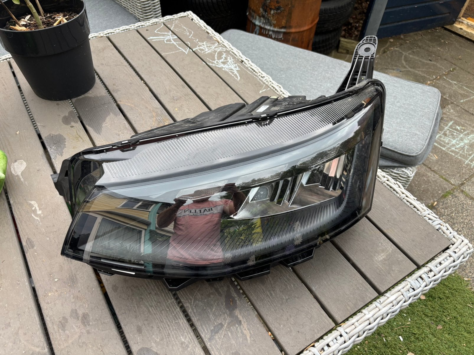 Volkswagen e-transporter koplamp links., Ophalen of Verzenden, Gebruikt, Volkswagen
