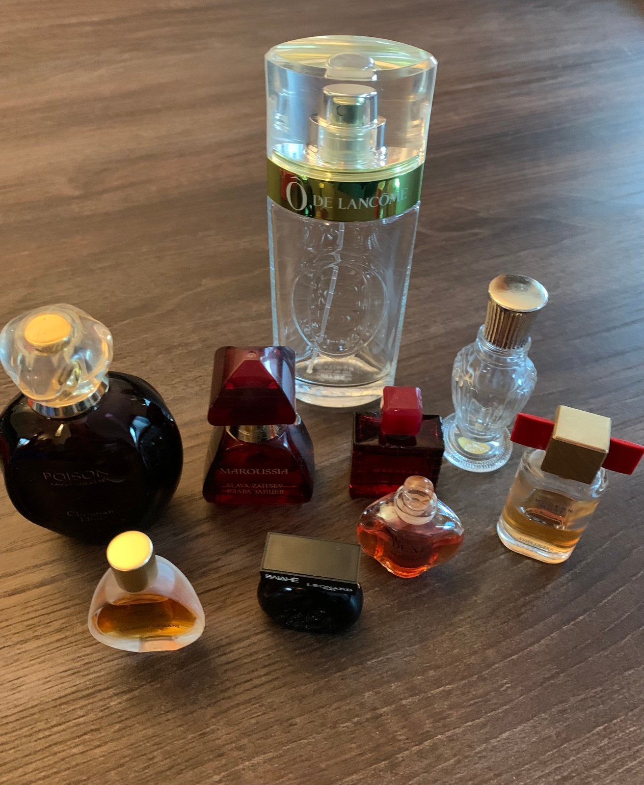 Lege parfumflesjes 9 stuks oa Christian Dior, Ophalen of Verzenden, Gebruikt, Parfumfles