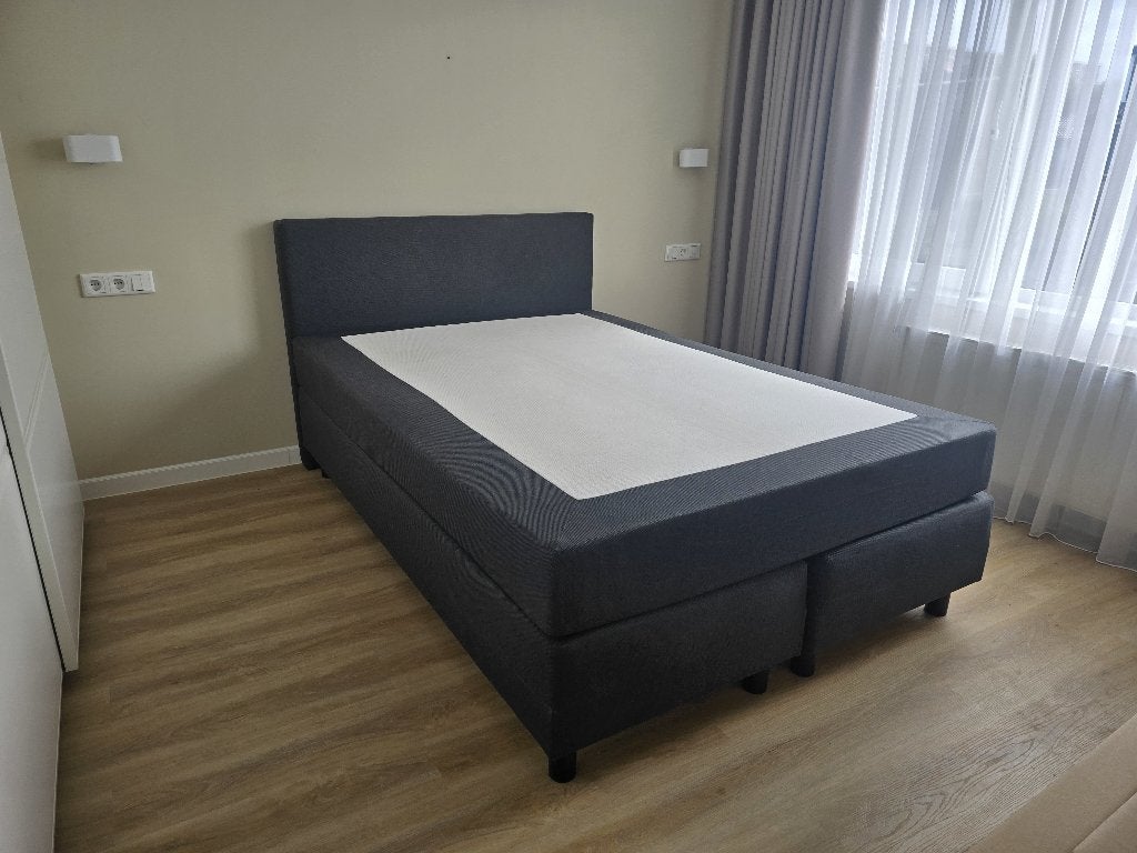 Boxspring 140, Ophalen, Gebruikt, Tweepersoons, 140 cm