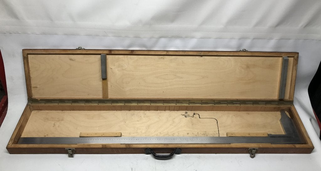 Grote schuifmaat, Helios, 0 - 1000 mm, in houten koffer, Doe-het-zelf en Verbouw, Ophalen, Gebruikt, Afstand