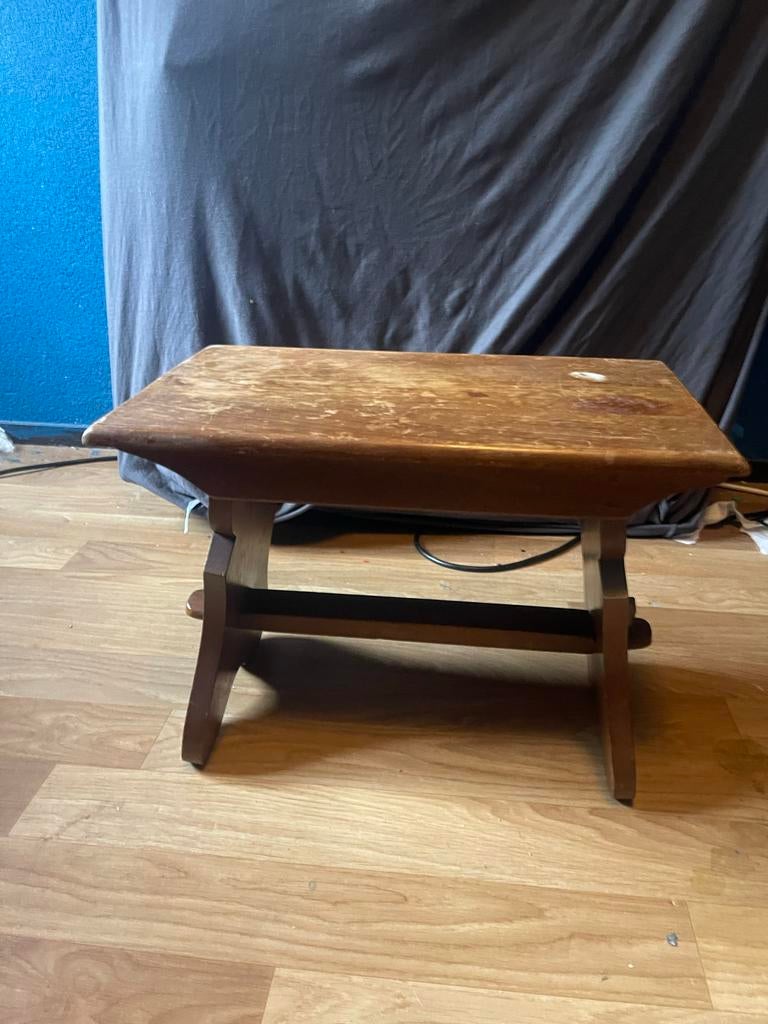 Houten krukje, Ophalen, Gebruikt, Hout