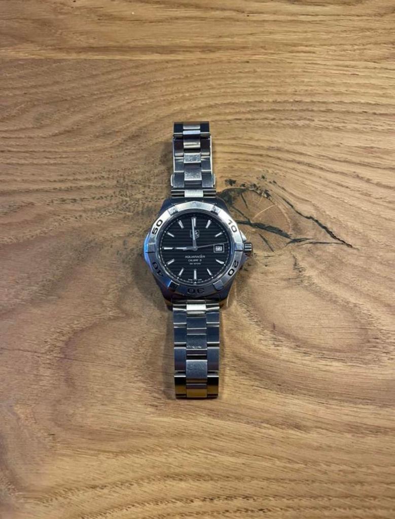 Tag Heuer aquaracer calibre 5, Ophalen of Verzenden, Zo goed als nieuw, Staal, Overige merken