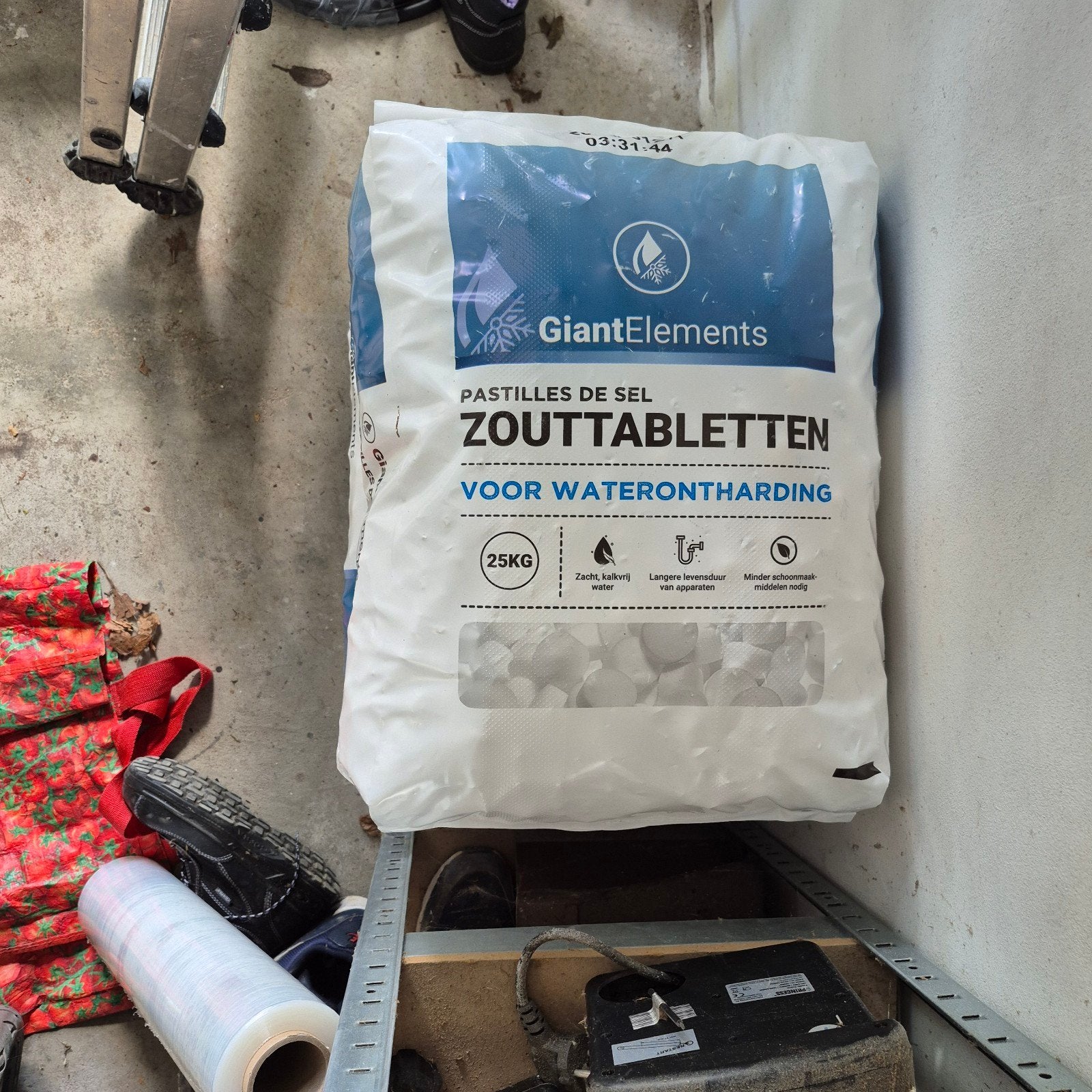 GiantElements 100kg Hoogwaardig onthardingszout voor wateron, Ophalen, Nieuw, Waterontharder met zout