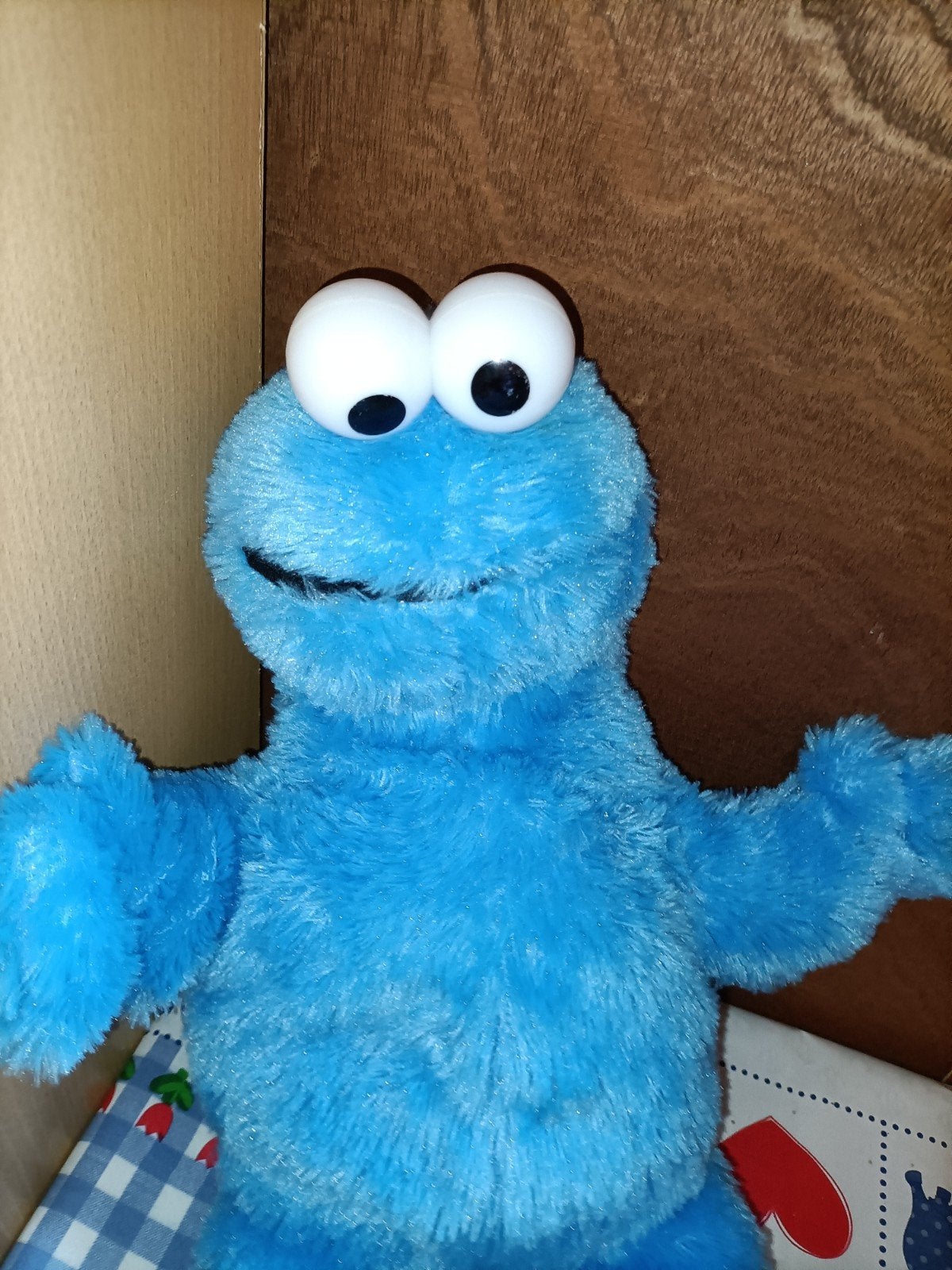Koekiemonster knuffel 41 cm groot, Ophalen of Verzenden, Zo goed als nieuw, Overige typen