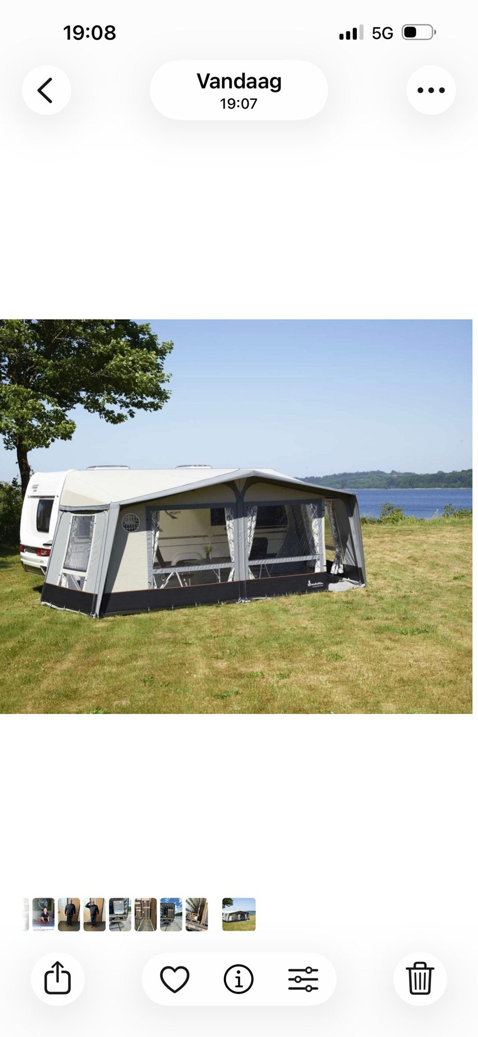 Voortent isabella Commodore Dawn A 1050/ G20 met Zinox Frame, Caravans en Kamperen, Voortenten en Luifels, Verzenden, Zo goed als nieuw