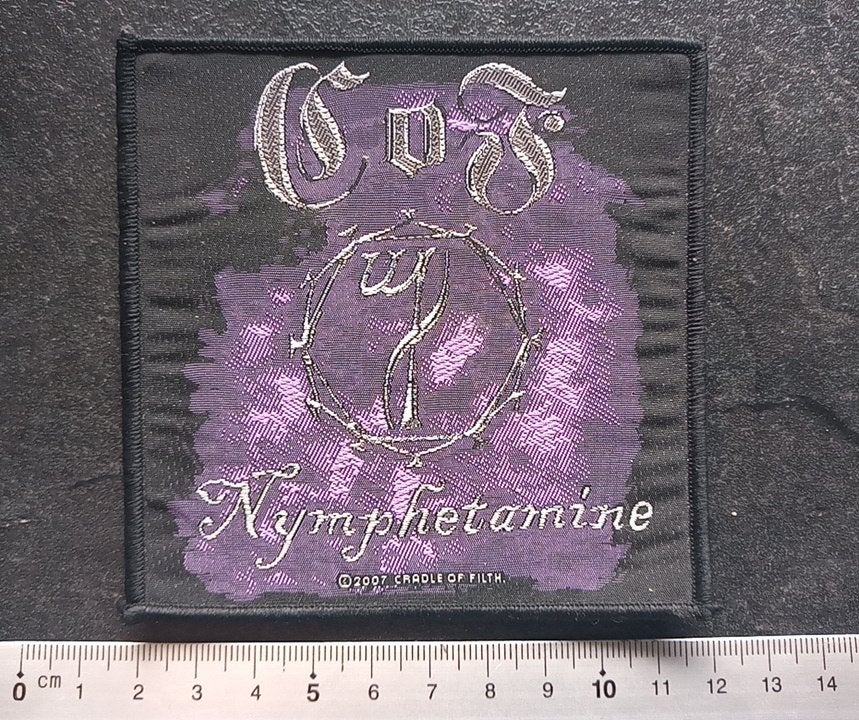 Cradle Of Filth mooie Nymphetanine 2007 patch c171 metal, Ophalen of Verzenden, Nieuw, Kleding