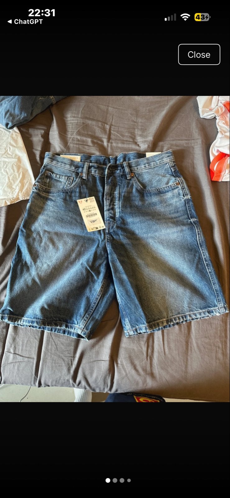 Zara Straight Short spijkerbroek - Maat 42 (M), Ophalen of Verzenden, Nieuw, Maat 52/54 (L), Blauw