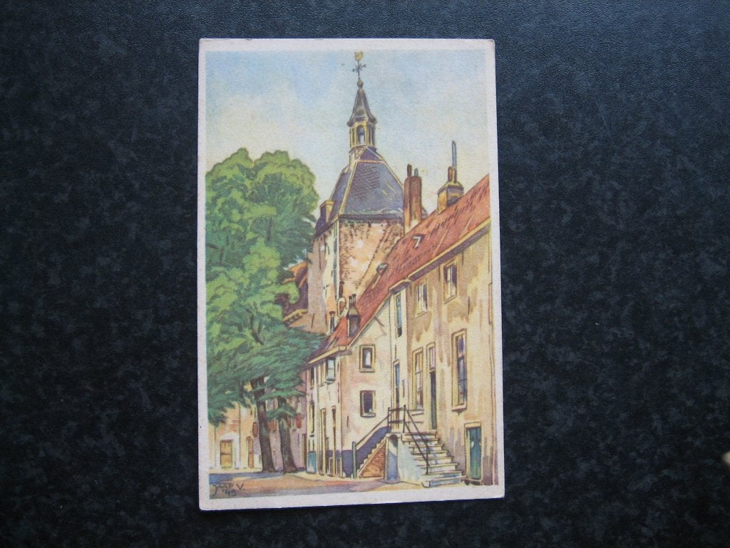 AMERSFOORT Latijntje muurhuizen C Jaap V 1949, Ophalen of Verzenden, 1940 tot 1960, Utrecht