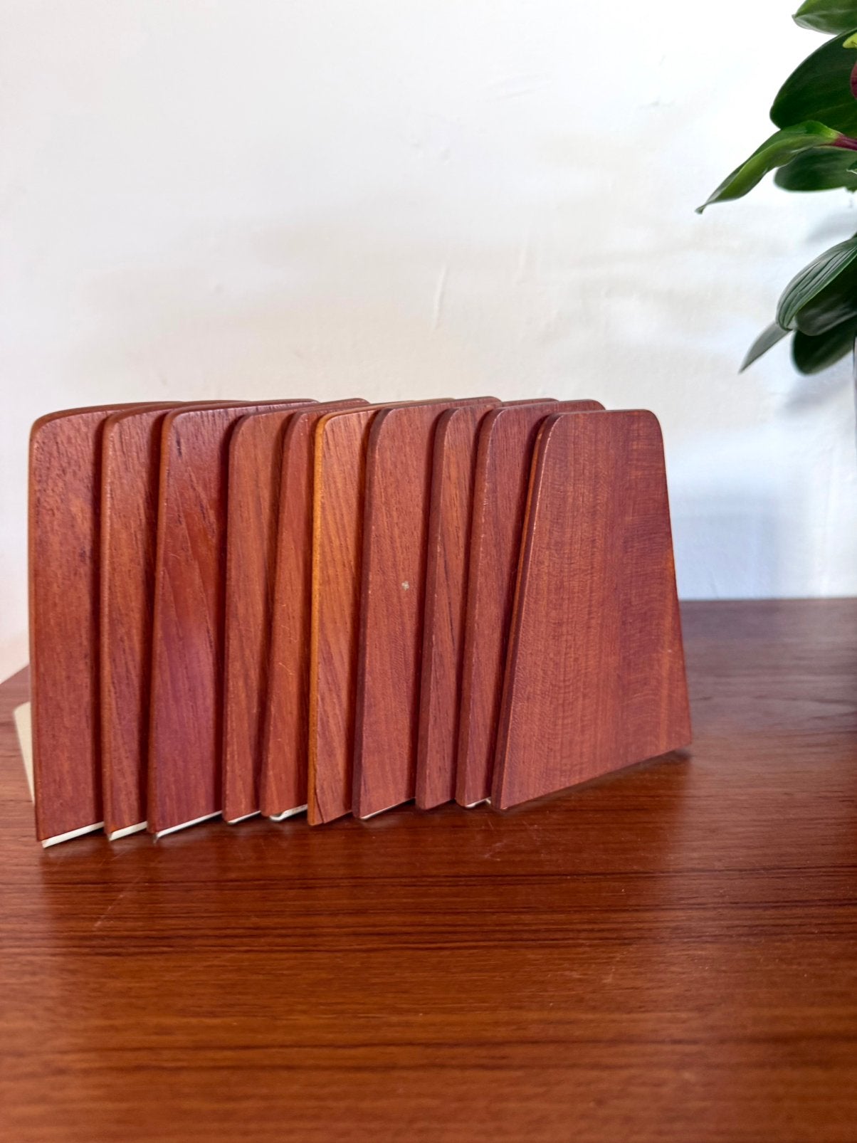 10x vintage teakhouten boekensteun, Kai Kristiansen ‘60, Gebruikt, Kai Kristiansen, Kai Kristiansen, Ophalen of Verzenden