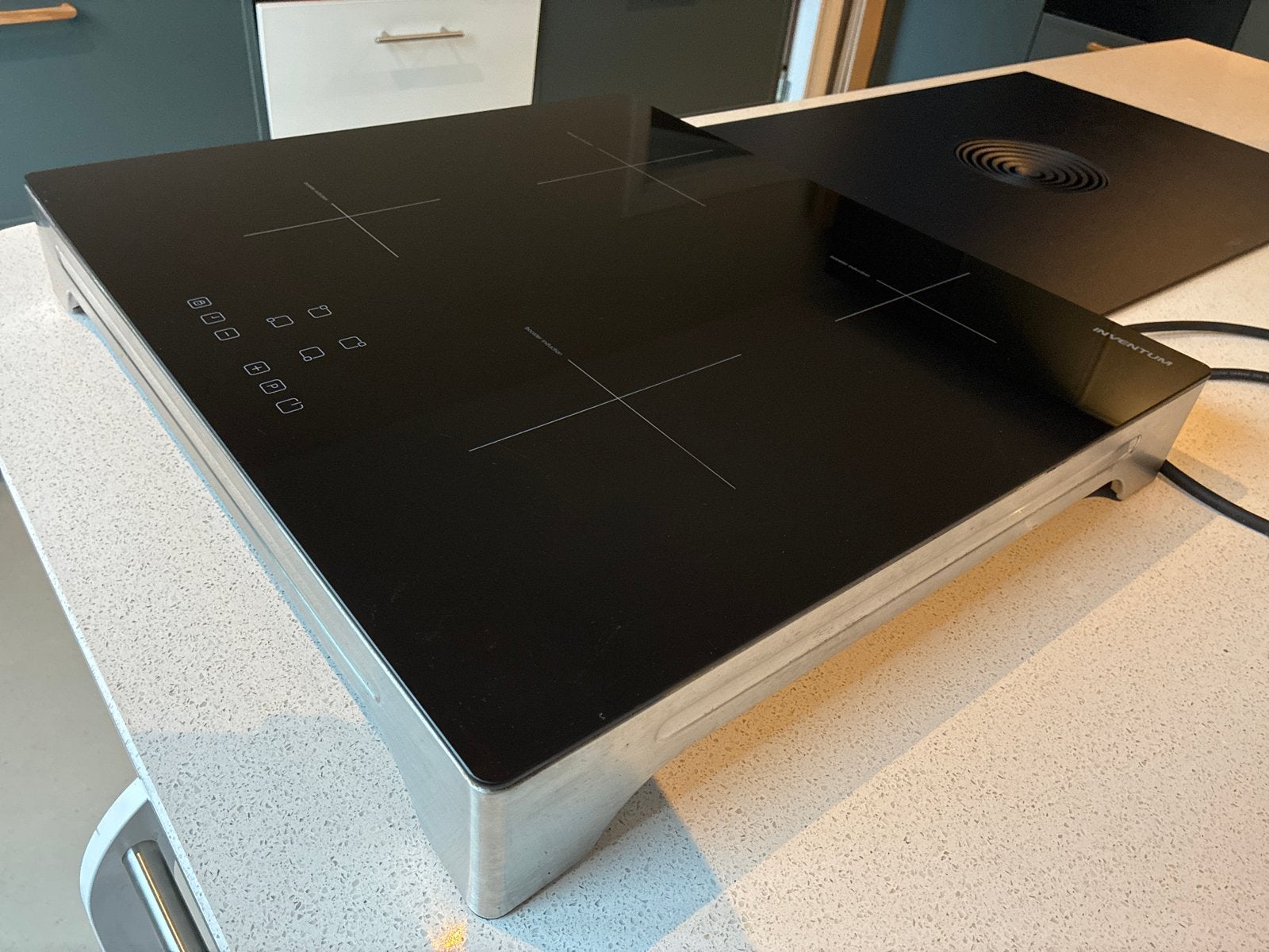 Inventum VKI6010ZIL Inductie Kookplaat - 4 zones, Plug & Pla, Gebruikt, Inductie, Vrijstaand, 4 kookzones