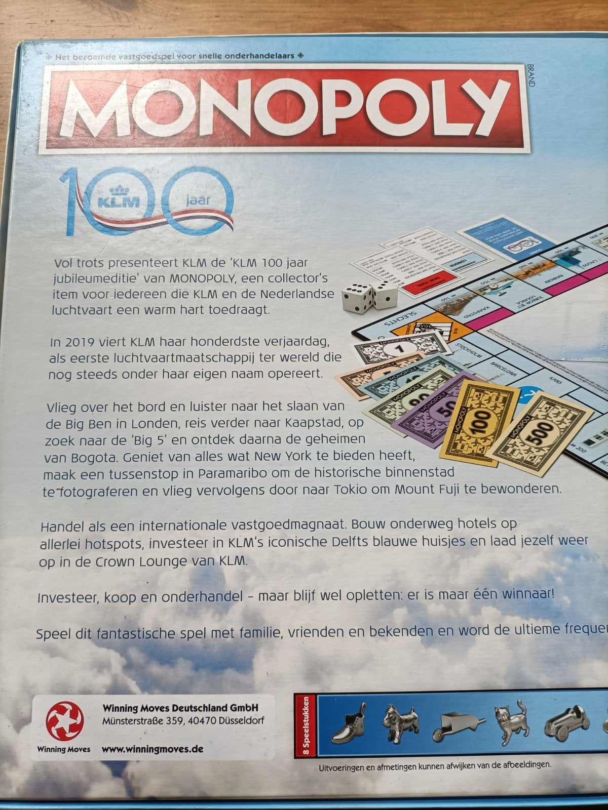 Monopoly KLM 100 jaar Jubileumuitgave!, Ophalen of Verzenden, Zo goed als nieuw