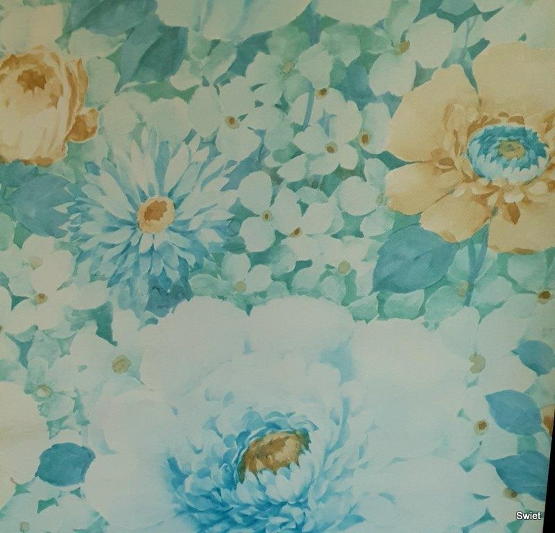 12901 Origineel uniek vintage oud behang wallpaper swiet, Verzenden