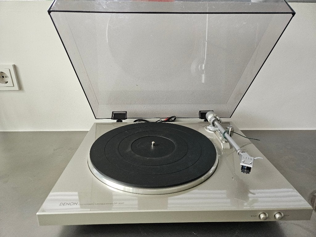 Denon DP-300F Volautomatische Platenspeler, Gebruikt, Automatisch, Platenspeler, Ophalen