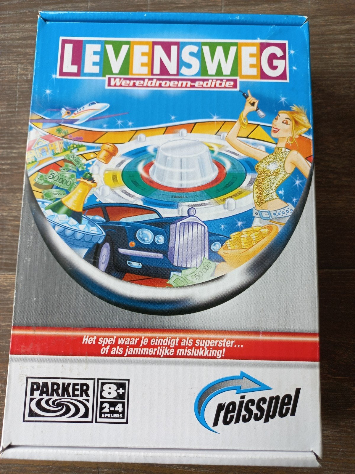 Levensweg Werelddroem-editie Reisspel - Hasbro Parker, Parker, Gebruikt, Ophalen of Verzenden, Een of twee spelers
