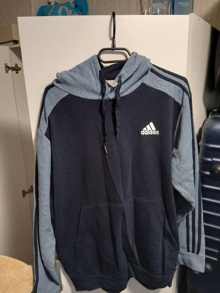 Used adidas hoodie, Kleding | Heren, Truien en Vesten, Maat 52/54 (L), Blauw, Ophalen of Verzenden, Zo goed als nieuw