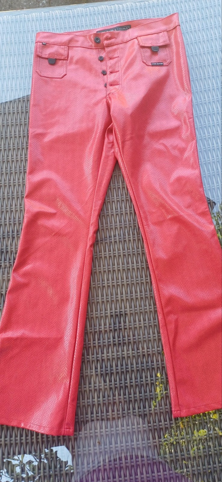 Cars Jeans & Casuals broek in koraalrood slangenprint, Maat 38/40 (M), Ophalen of Verzenden, Cars Jeans & Casuals, Lang