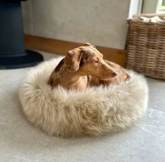 100% Schapenvacht Hondenmand Kattenmand Natuurlijk en gezond