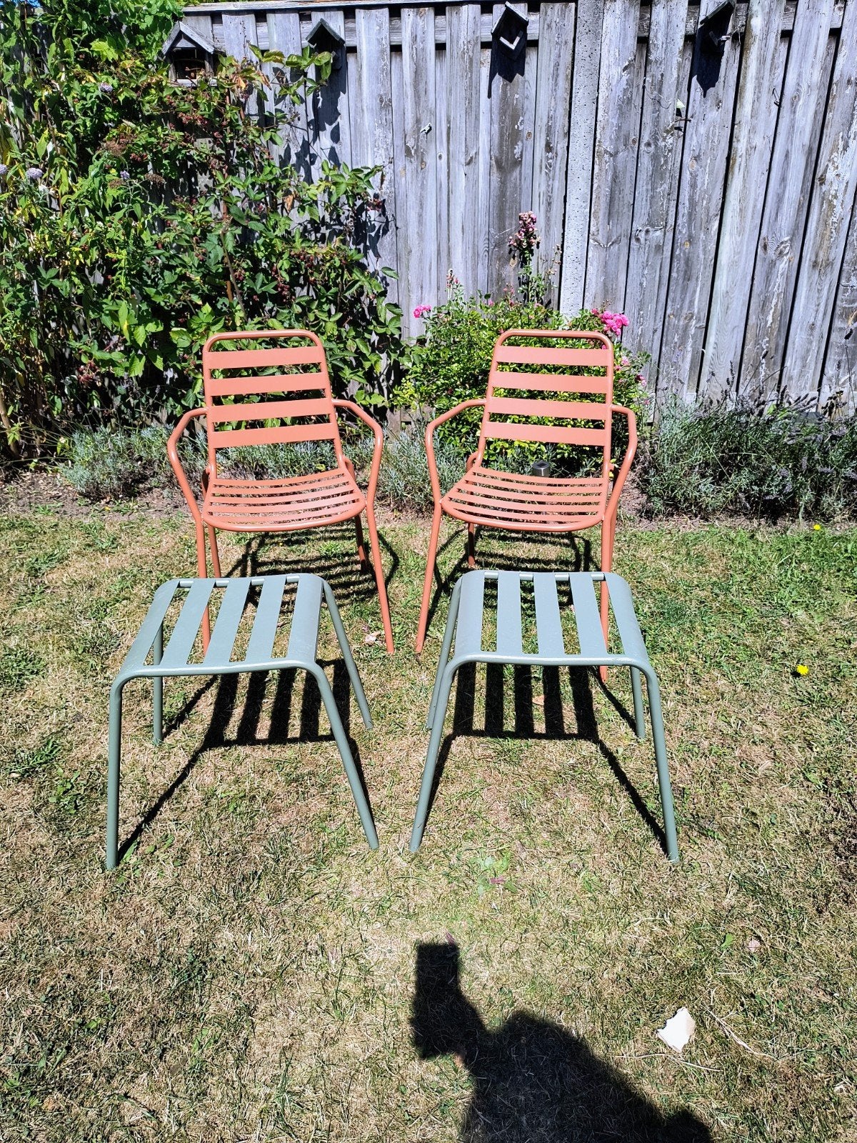 Kwantum tuinstoelen en krukjes, Ophalen, Metaal, Stapelbaar