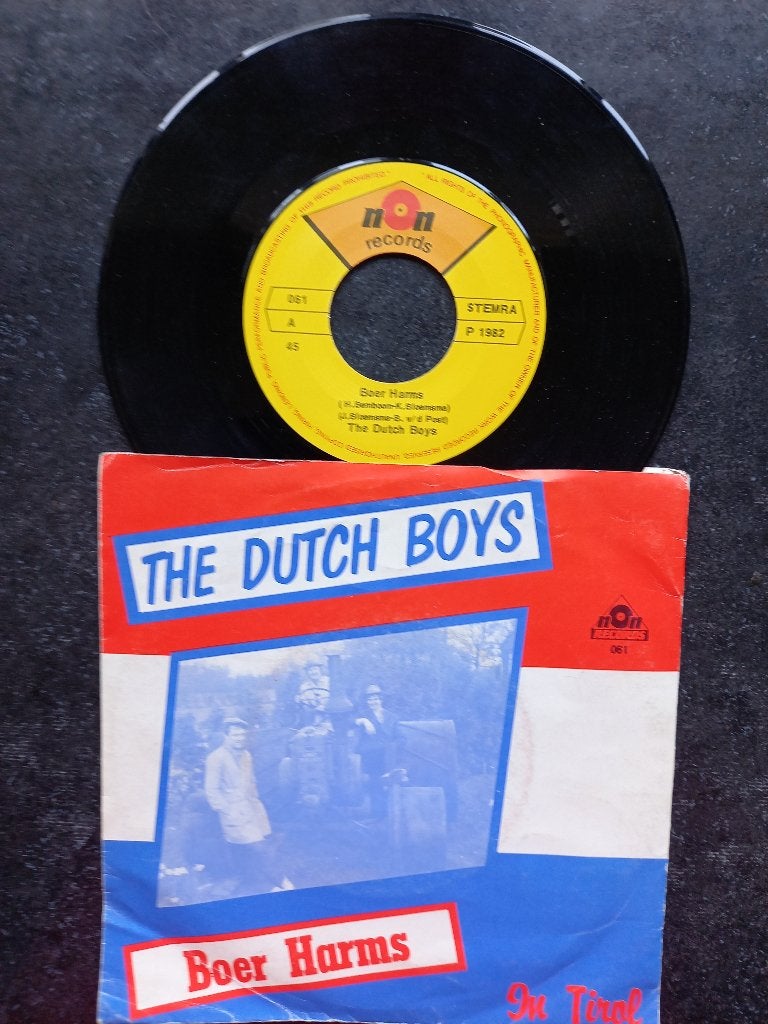 The Dutch Boys - Boer Harms 1982, Cd's en Dvd's, Vinyl Singles, Gebruikt, 7 inch, Ophalen of Verzenden, Fotohoes