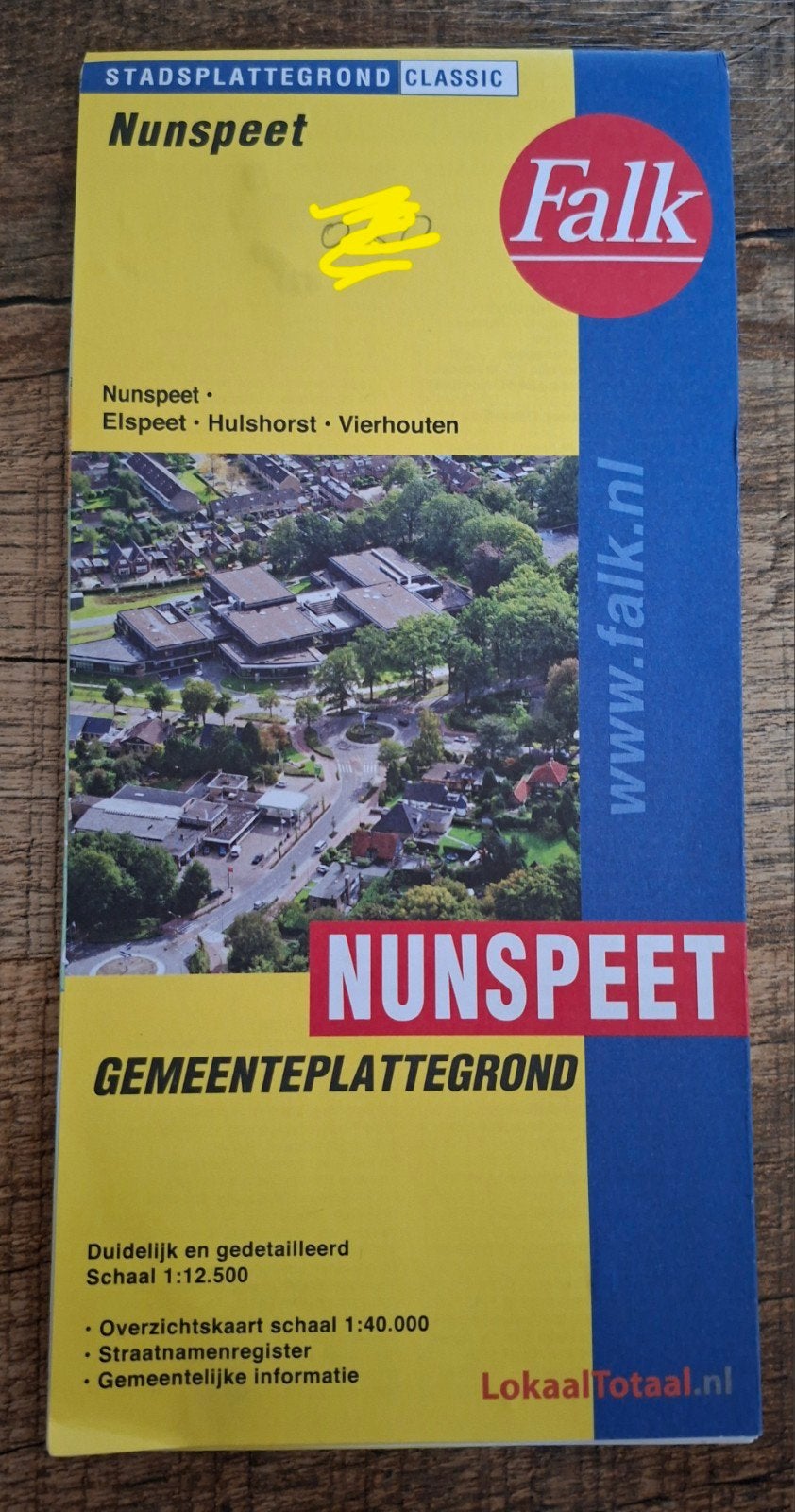 Nunspeet stadsplattegrond, 2000 tot heden, Ophalen of Verzenden, Landkaart, Zo goed als nieuw