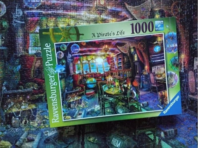 Ravensburger puzzel 'a pirate's life' by Aimee Stewart, Ophalen, 500 t/m 1500 stukjes, Zo goed als nieuw, Legpuzzel