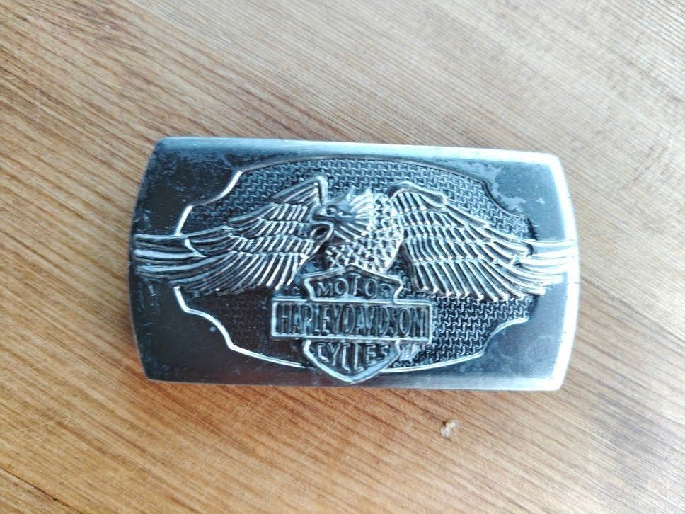 Vintage ! Harley Davidson Gesp/Buckle, Ophalen, Zwart