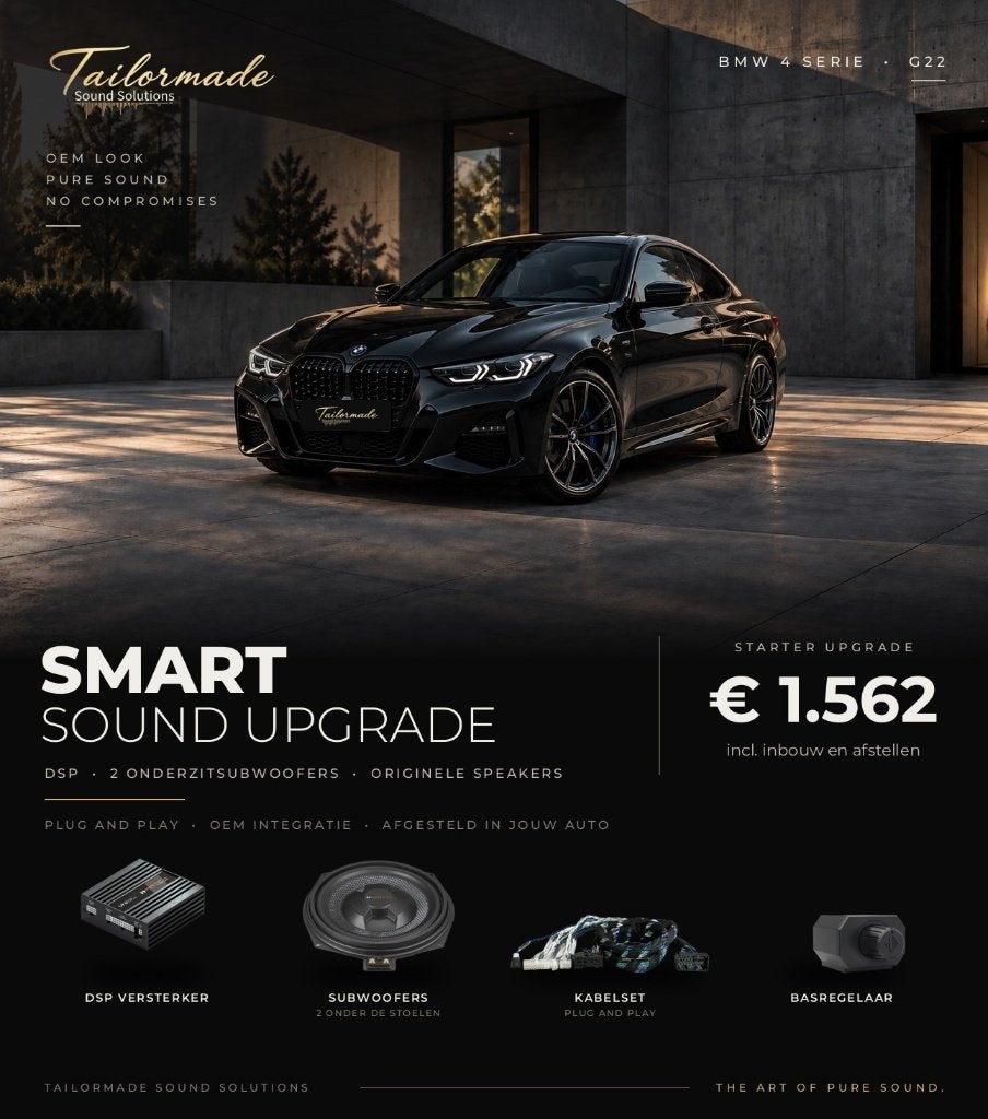 BMW 4 serie G22 audio upgrade vanaf €1.562 incl. inbouw, Auto diversen, Ophalen, Nieuw