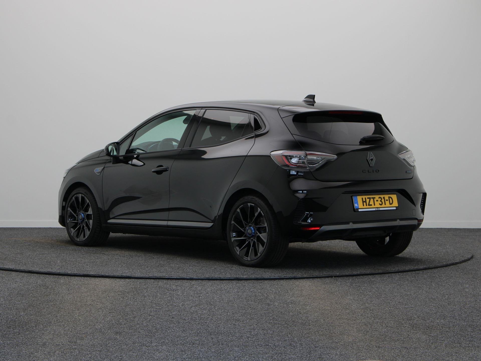 Renault Clio E-Tech Full Hybrid 145pk esprit Alpine | Stoel-, Gebruikt, Euro 6, Leder en Stof, Zwart