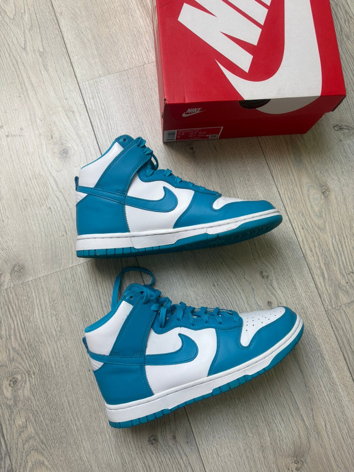 Nike dunk high laser blue, Ophalen of Verzenden, Nieuw, Blauw, Sneakers of Gympen