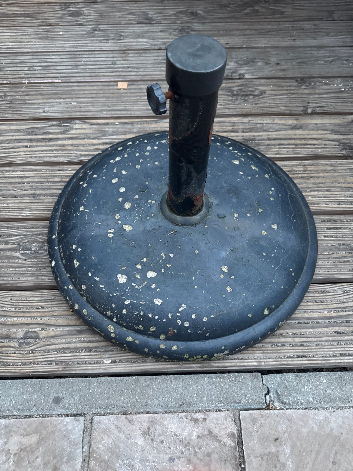 Gebruikte parasolvoet, stevig en functioneel, Tuin en Terras, Ophalen, Gebruikt, Minder dan 1 meter, Parasolvoet