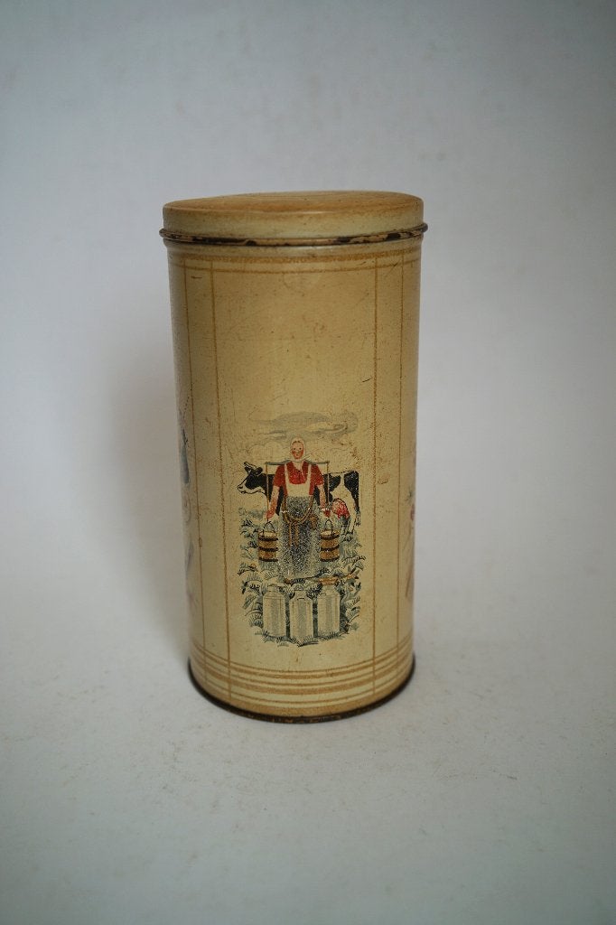 vintage blik, beschuitblik Hille, Zaandam-Holland olifant, Verzamelen, Ophalen of Verzenden, Gebruikt, Beschuit, Overige merken