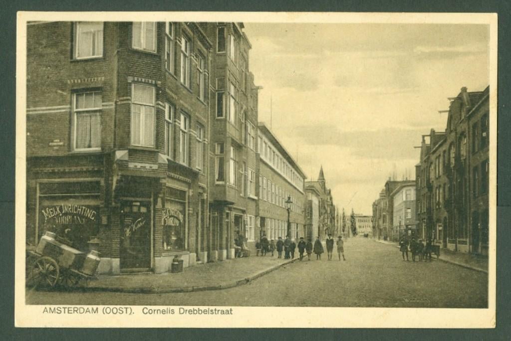 AK Amsterdam (Oost) Cornelis Drebbelstraat 1935, Ophalen of Verzenden, 1920 tot 1940, Gelopen, Noord-Holland