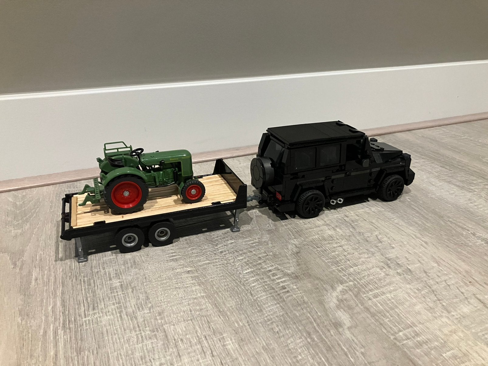 Siku oprijwagen zwart, Ophalen of Verzenden, Zo goed als nieuw, Tractor of Landbouw, SIKU