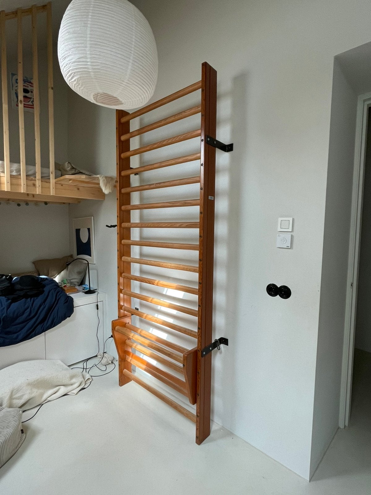 Houten Fysiotherapie Wandrek / klimrek, Ophalen, Gebruikt, 2 tot 4 meter