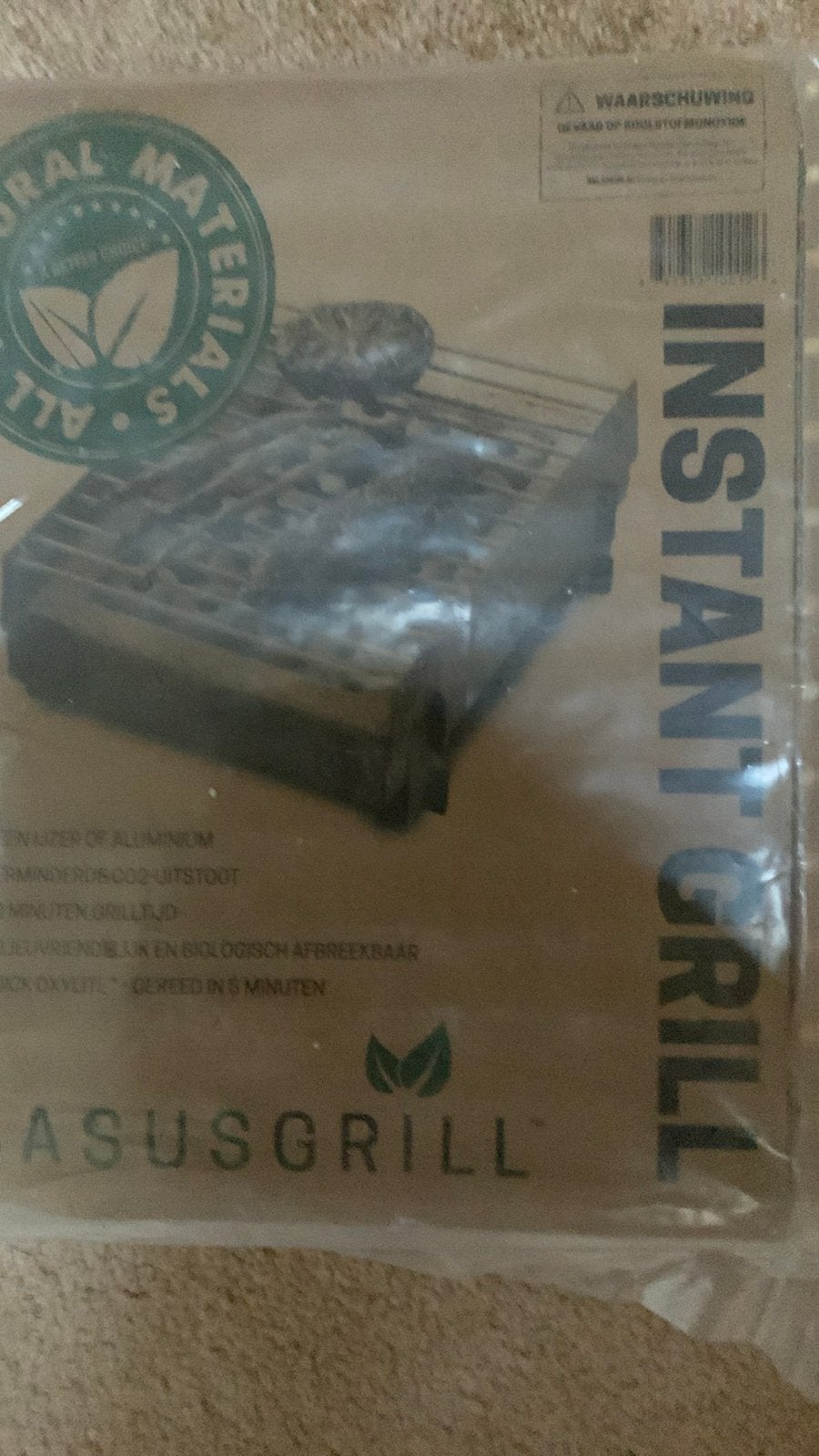 Instant Grill - Compacte en Milieuvriendelijke BBQ, Tuin en Terras, Barbecue-accessoires, Ophalen of Verzenden, Nieuw